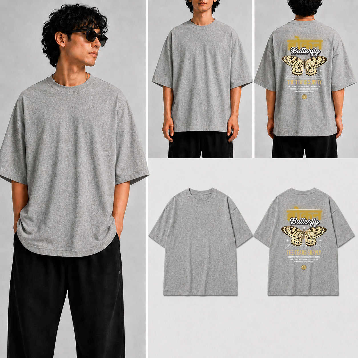 Broken Butterfly Unisex Oversized Standard T-Shirt for man & women