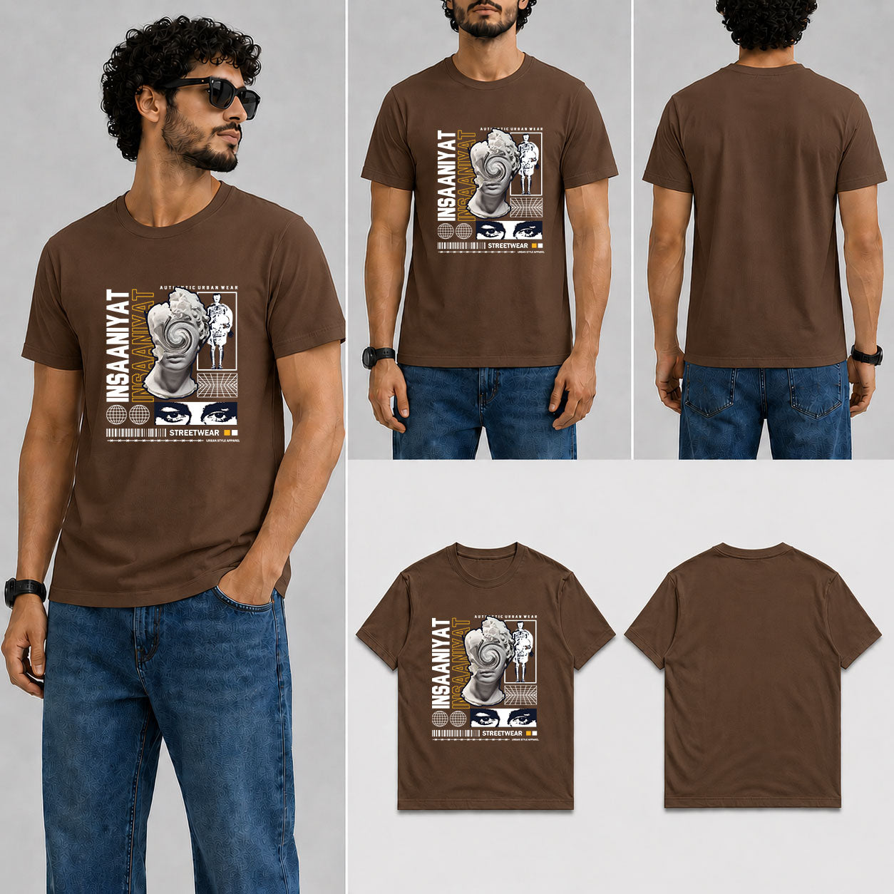 Insaaniyat Male Round Neck Half Sleeve T-Shirt