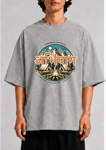 ABHIYAN Unisex Oversized Standard T-Shirt for man & women