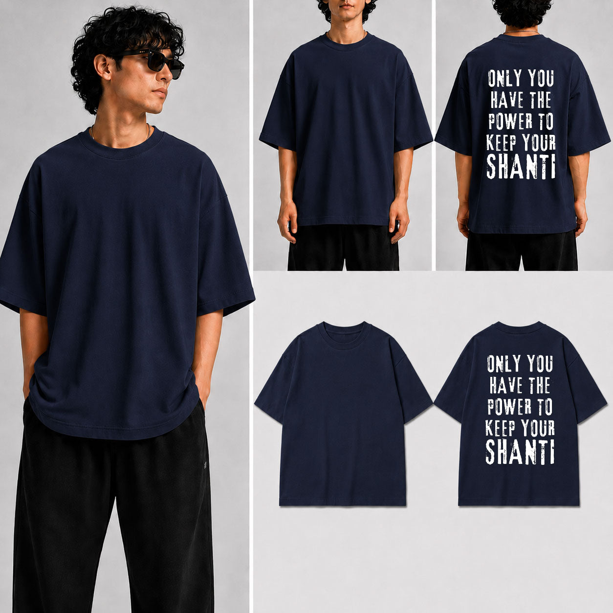 Keep your Shanti Unisex Oversized Standard T-Shirt for man & women