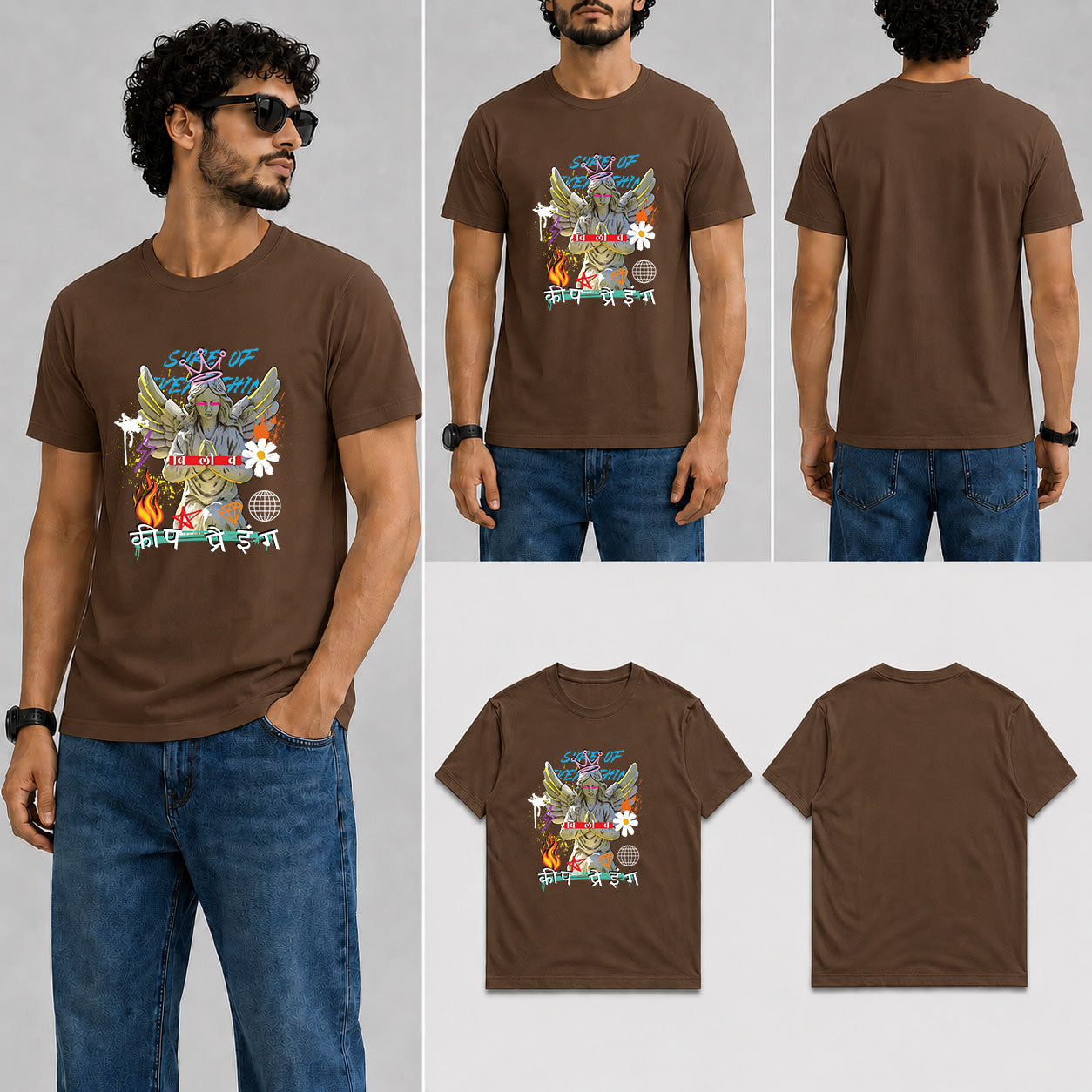 Sure of Ever Thin Male Round Neck Half Sleeve T-Shirt