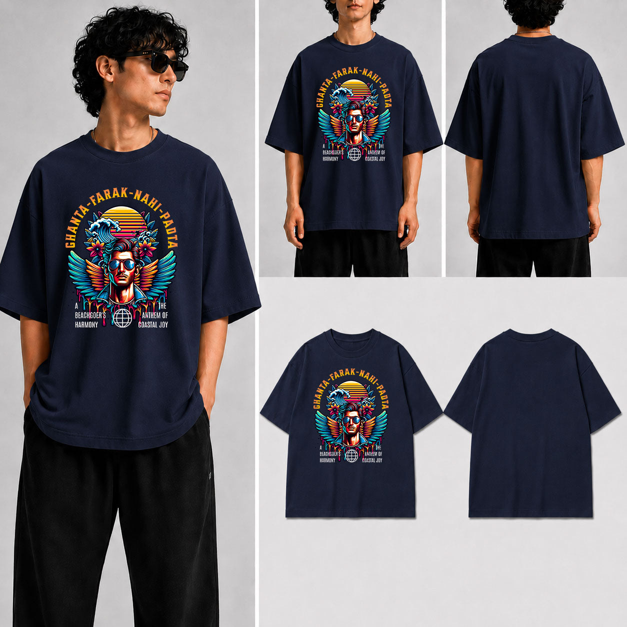 GHANTA FARAK NAHI PADTA Unisex Oversized Standard T-Shirt for man & women