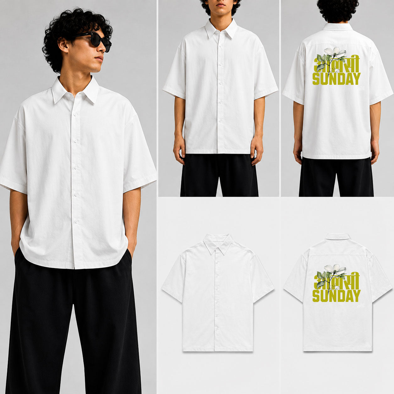 ALSHI SUNDAY Unisex Oversized Shirt for man & women