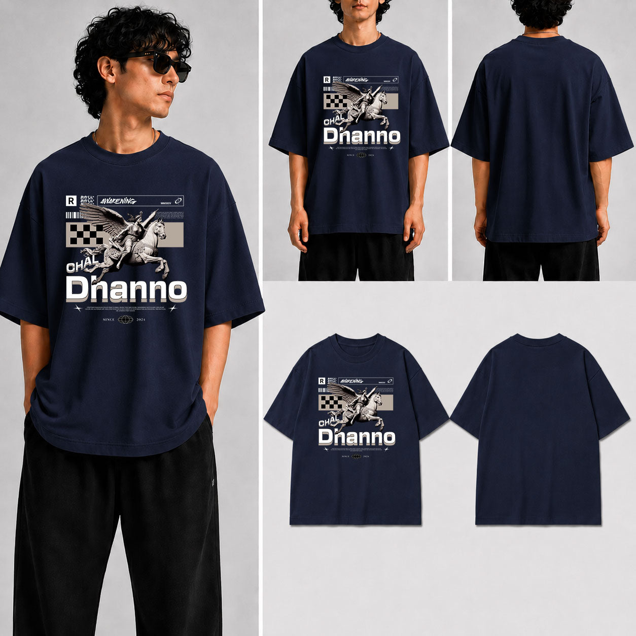 Chal Dhanno Unisex Oversized Standard T-Shirt for man & women