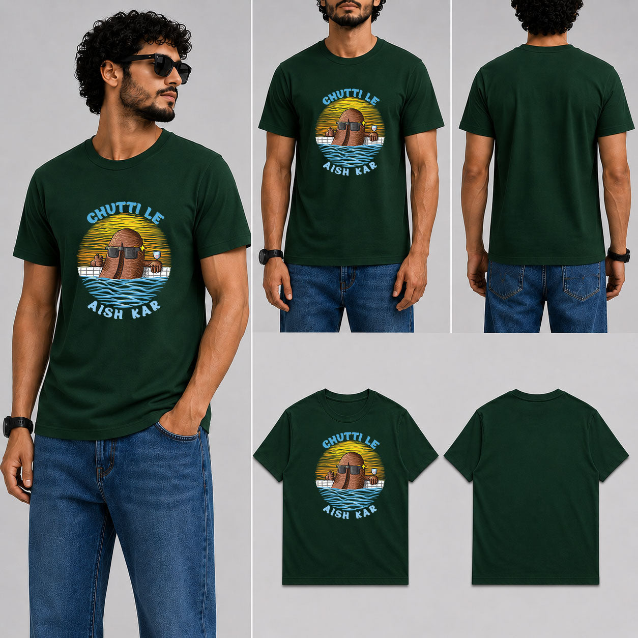 Chutti Le Male Round Neck Half Sleeve T-Shirt