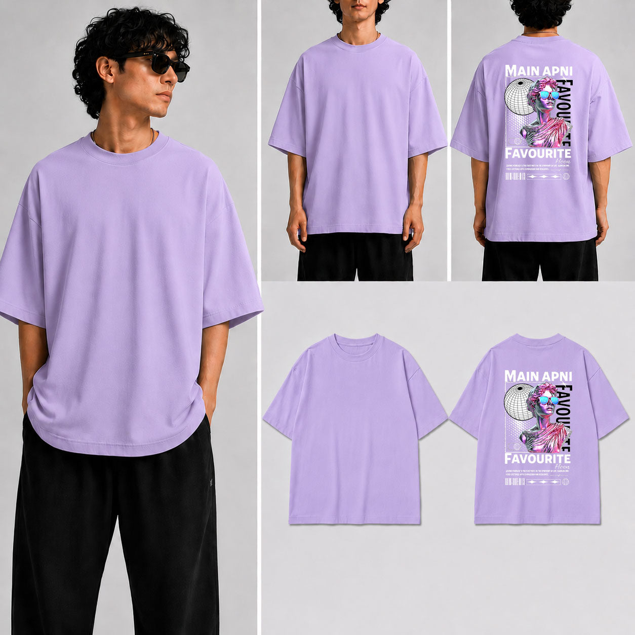 Main Apni Favourite Hoon Unisex Oversized Standard T-Shirt for man & women