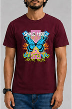 Smile Mood Louta Do Mujhe Hashi Male Round Neck Half Sleeve T-Shirt