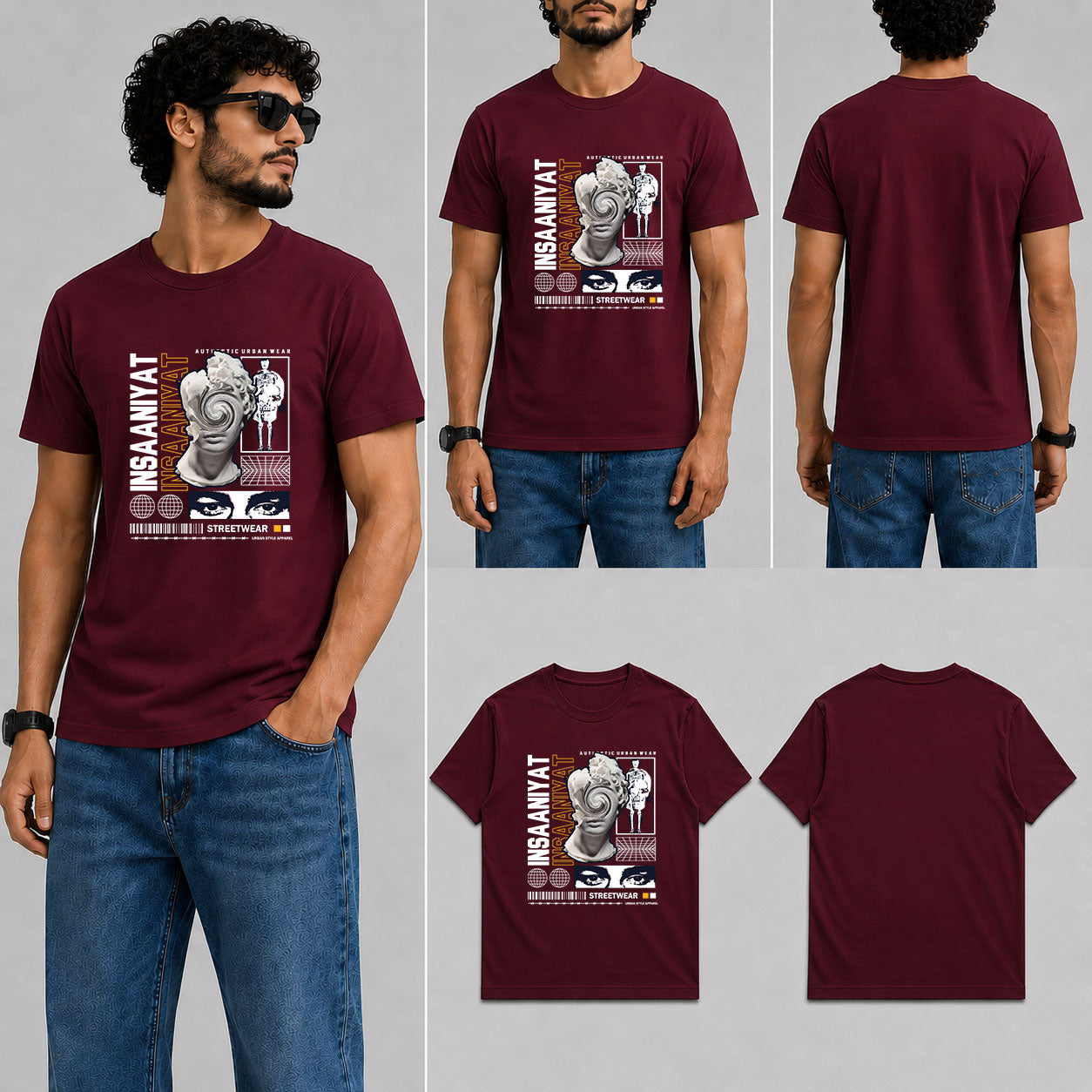 Insaaniyat Male Round Neck Half Sleeve T-Shirt