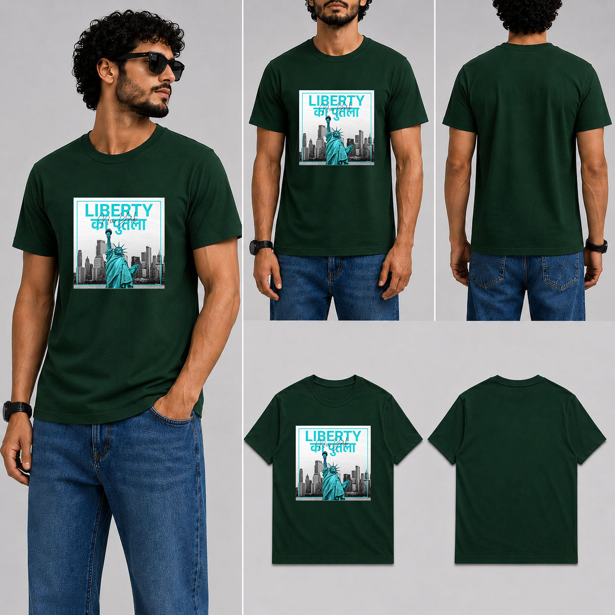 LIBERTY KA PUTLA Male Round Neck Half Sleeve T-Shirt