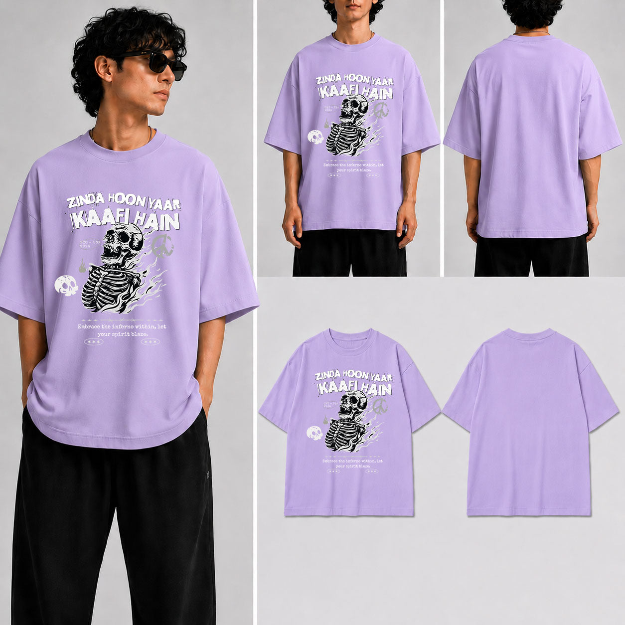 Zinda Hoon Yaar  Unisex Oversized Standard T-Shirt for man & women