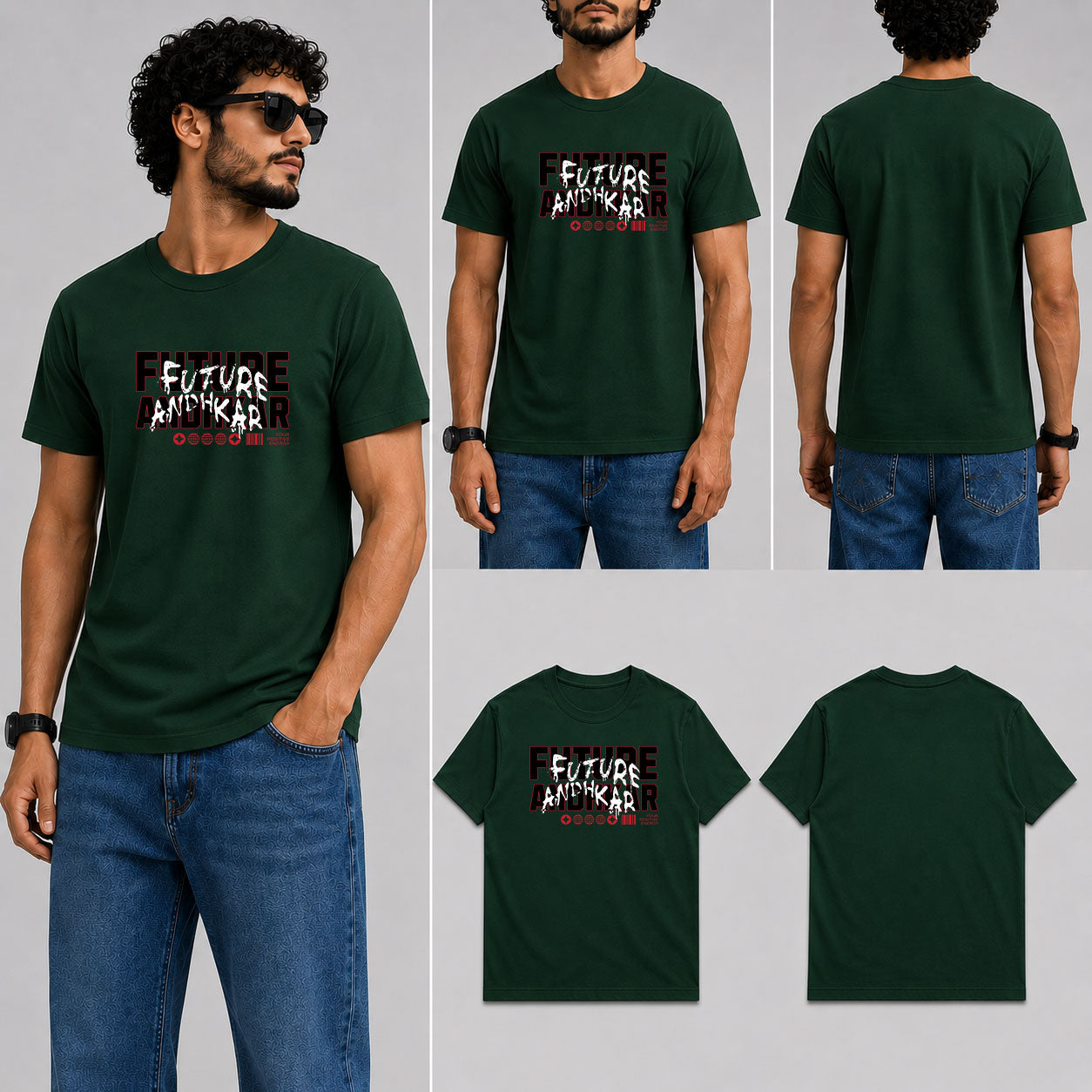 Future andhkar Male Round Neck Half Sleeve T-Shirt