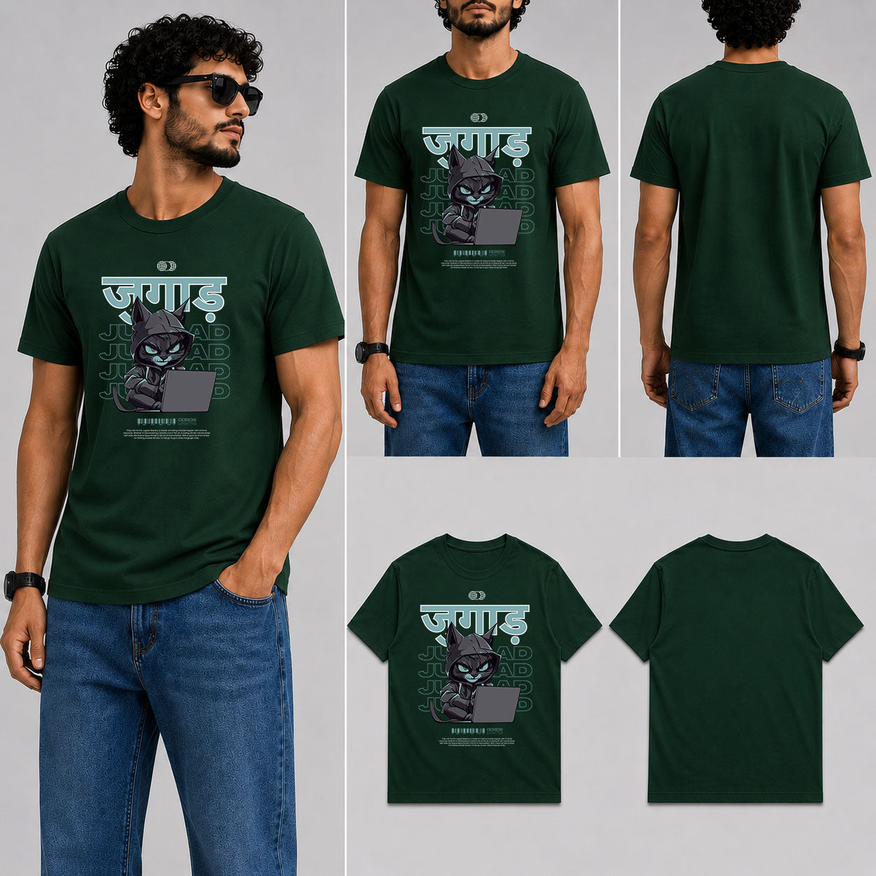 Jugaad Male Round Neck Half Sleeve T-Shirt