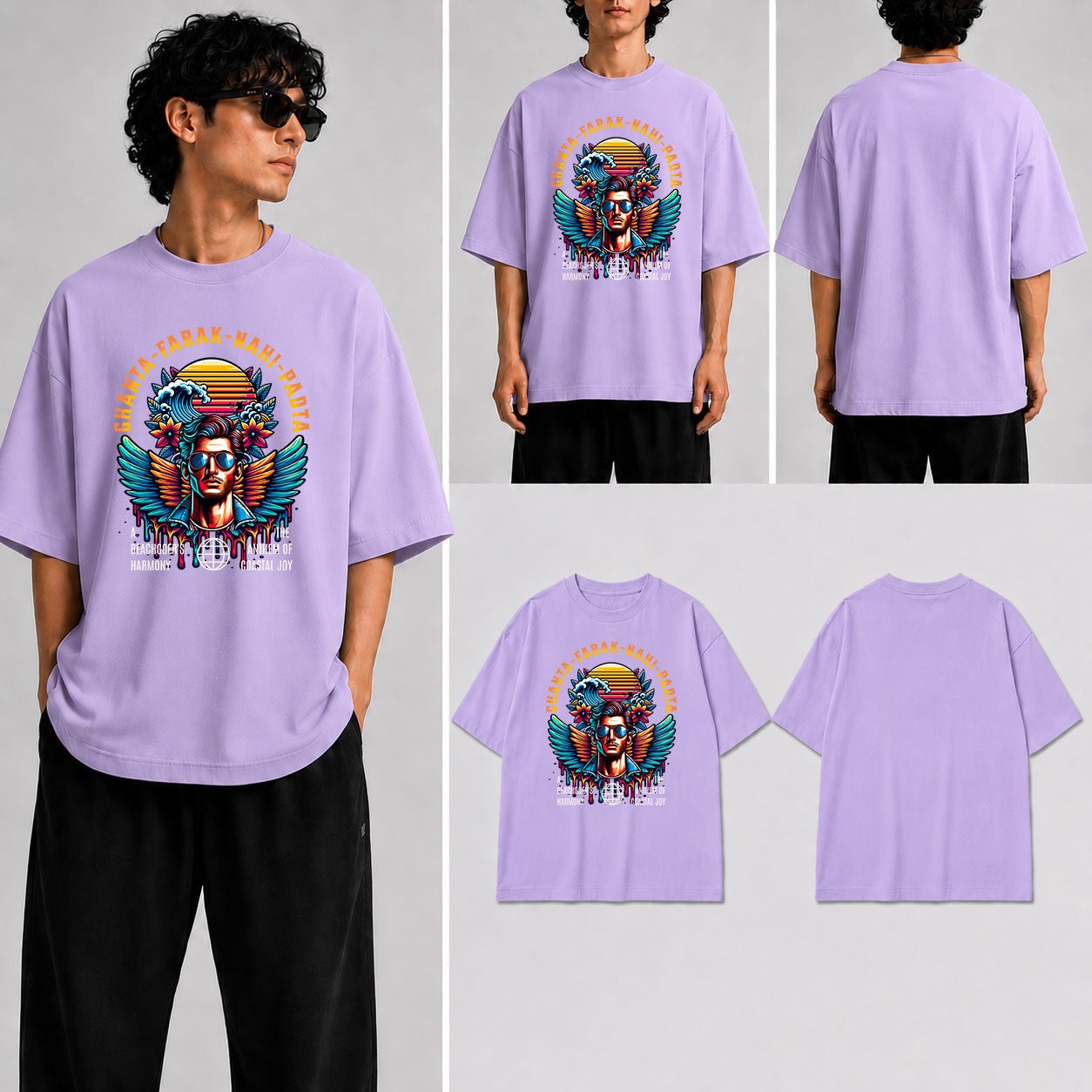 GHANTA FARAK NAHI PADTA Unisex Oversized Standard T-Shirt for man & women