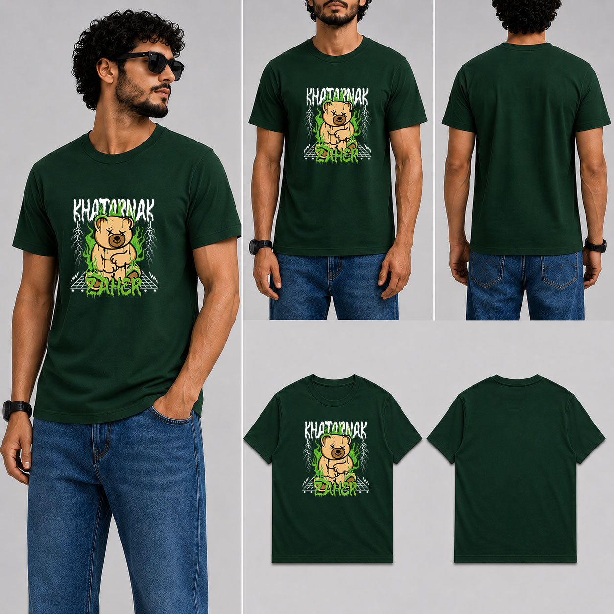 Khatarnak Zaher Male Round Neck Half Sleeve T-Shirt
