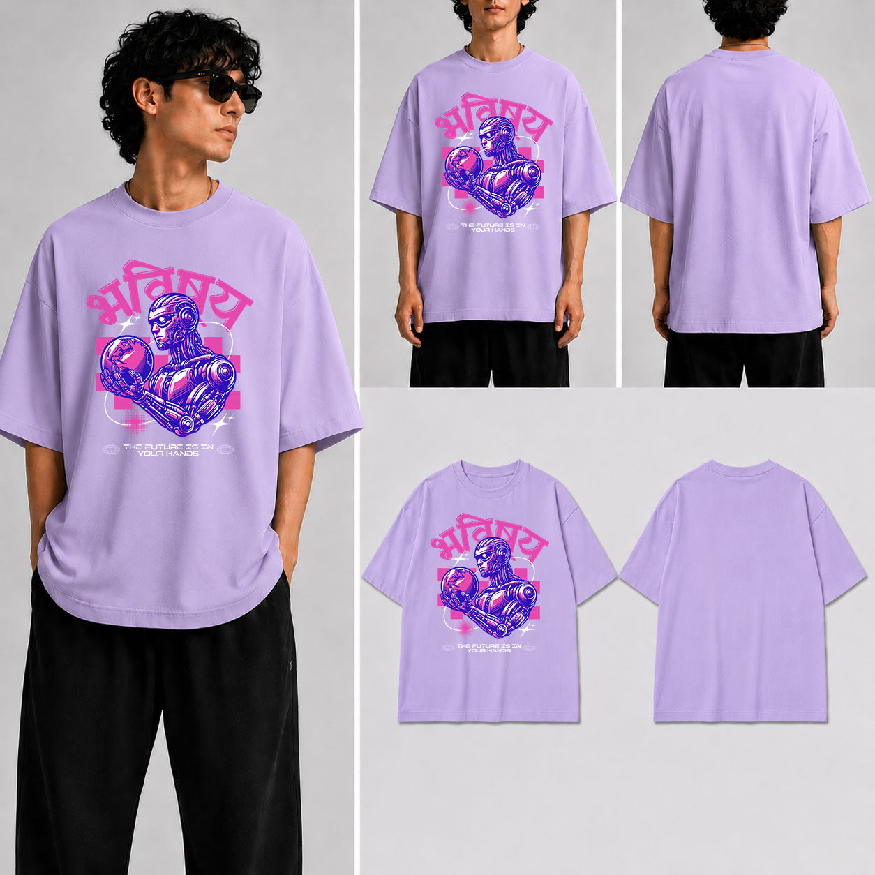 BHABISHYA Unisex Oversized Standard T-Shirt for man & women