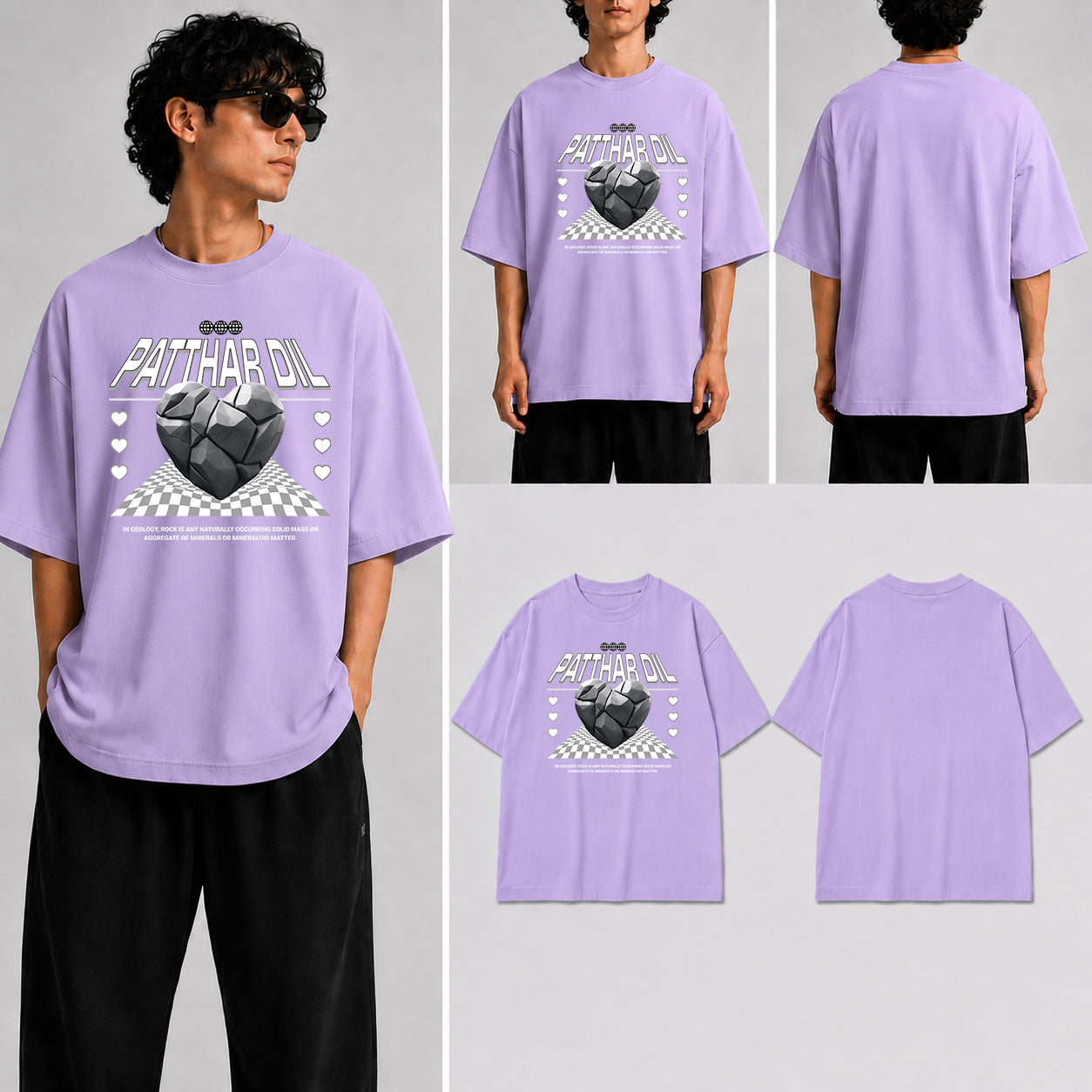 Patthar Dil  Unisex Oversized Standard T-Shirt for man & women