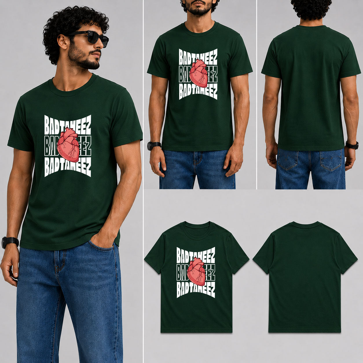 Badtameez Dil Male Round Neck Half Sleeve T-Shirt