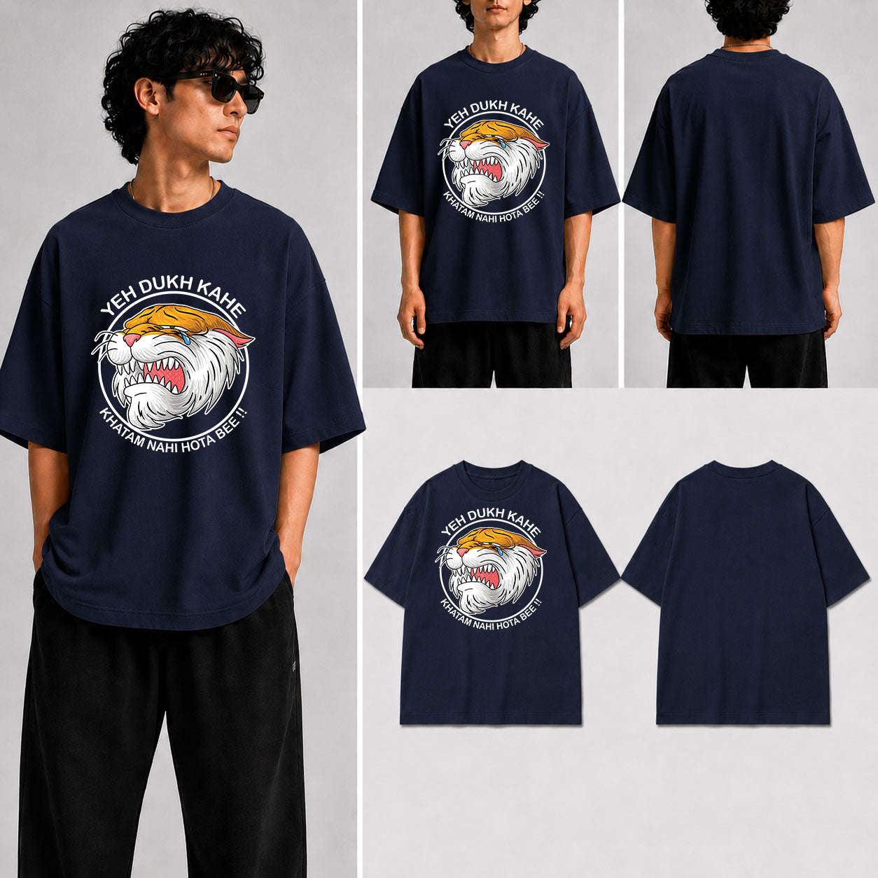 Yeh Dukh Kahe Unisex Oversized Standard T-Shirt for man & women