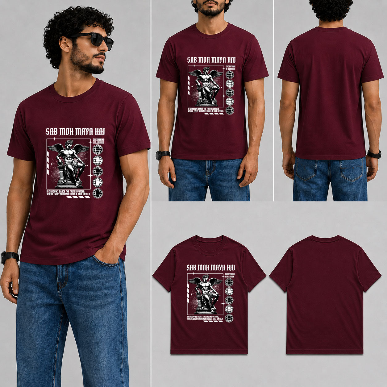 Sab Moh Maya Hai Male Round Neck Half Sleeve T-Shirt