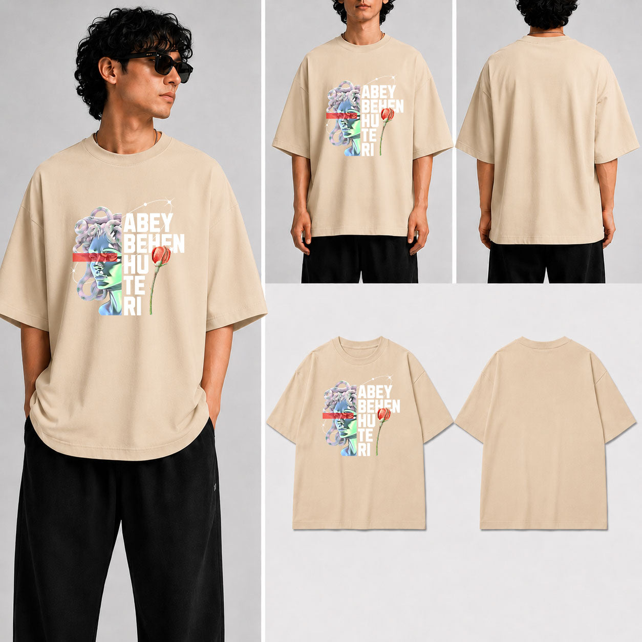 ABEY BEHEN HU TERI Unisex Oversized Standard T-Shirt for man & women