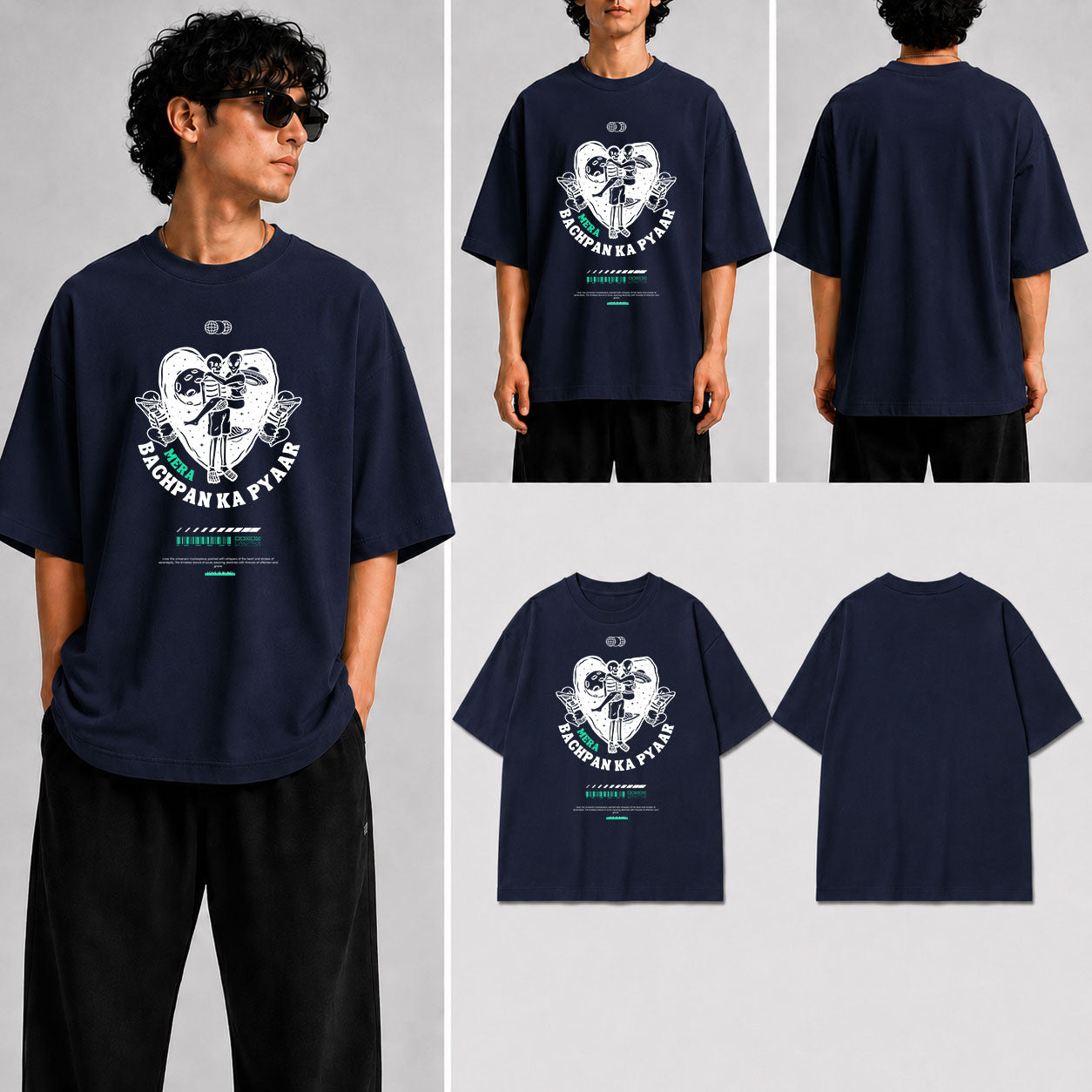 Bachpan Ka Pyar Unisex Oversized Standard T-Shirt for man & women