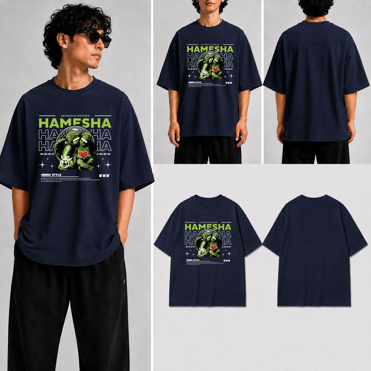 Hamesha Unisex Oversized Standard T-Shirt for man & women