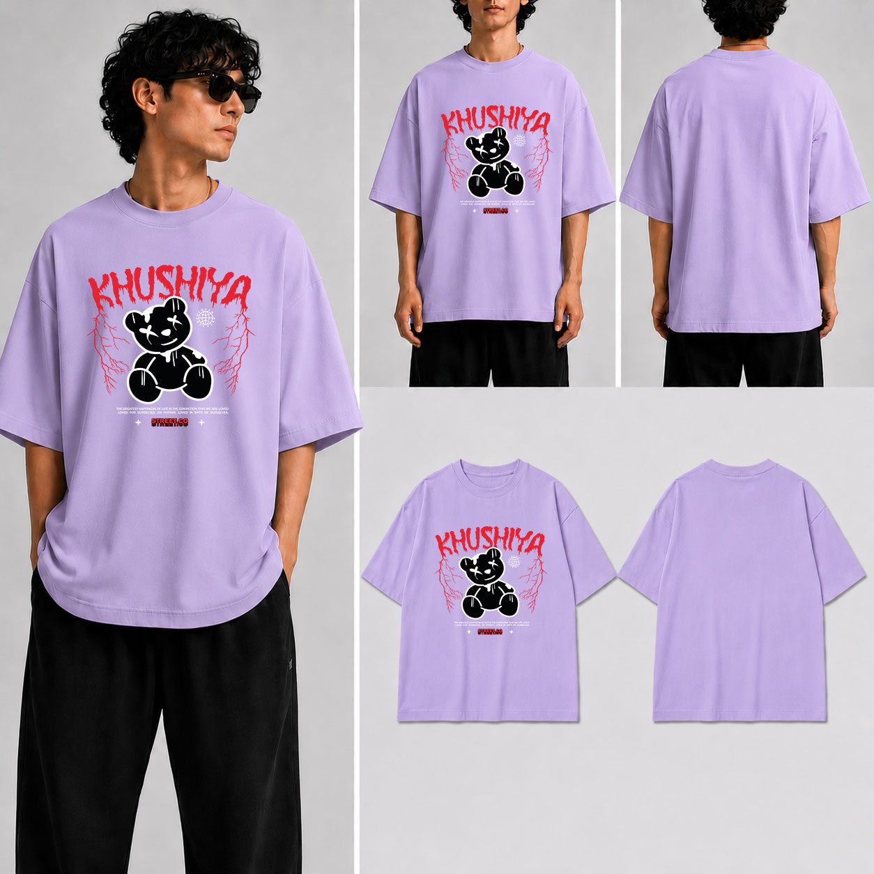 Khushiya Unisex Oversized Standard T-Shirt for man & women
