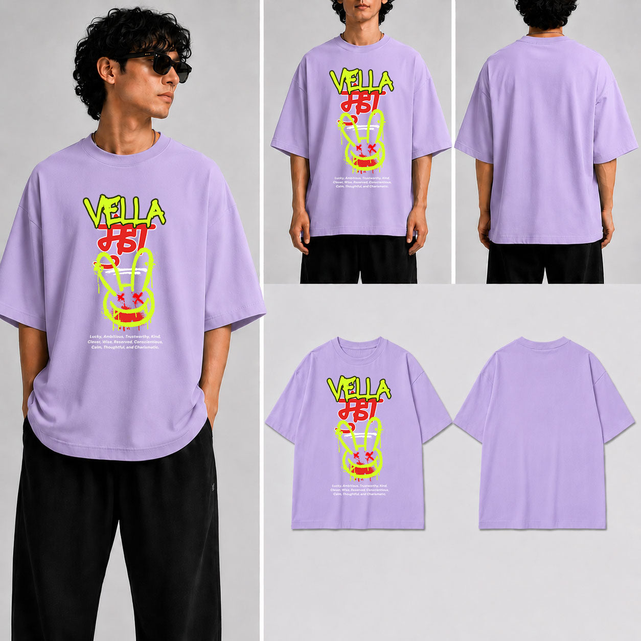 Vella Munda Unisex Oversized Standard T-Shirt for man & women