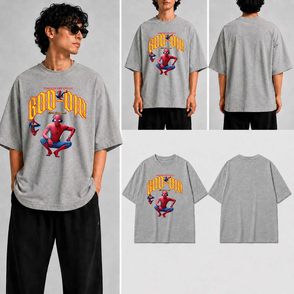 God Did Spiderman Unisex Oversized Standard T-Shirt for man & women