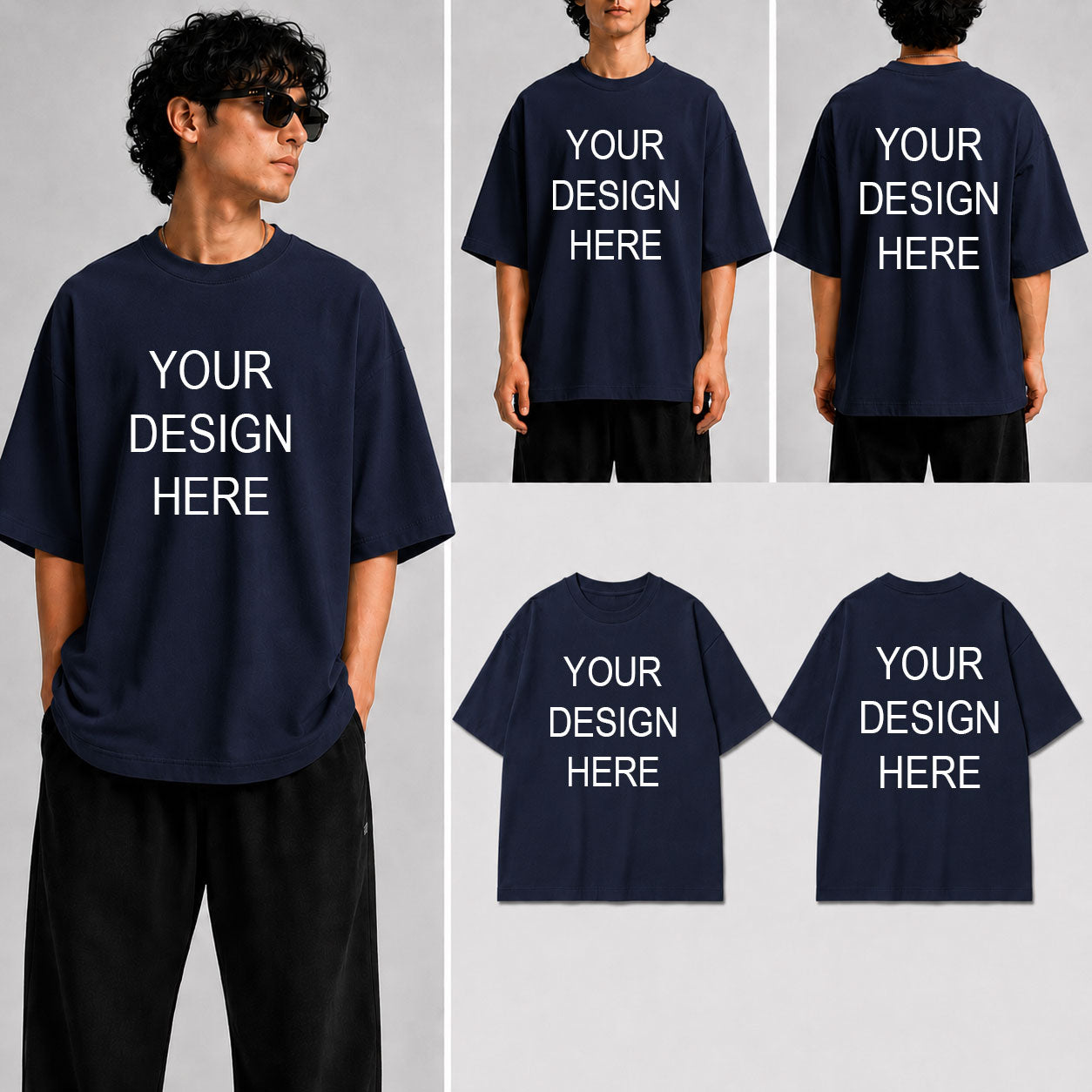 Customized Custom Personalized Unisex Oversized Standard T-Shirt for man & women