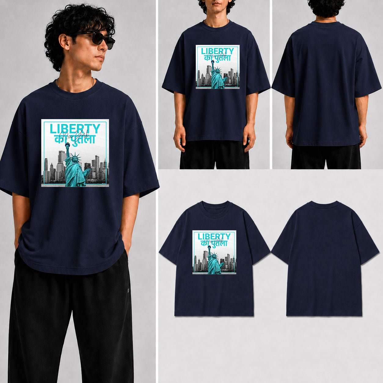 LIBERTY KA PUTLA Unisex Oversized Standard T-Shirt for man & women