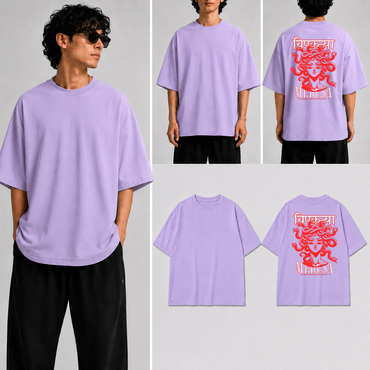 BISHKANNYA MEDUSA Unisex Oversized Standard T-Shirt for man & women