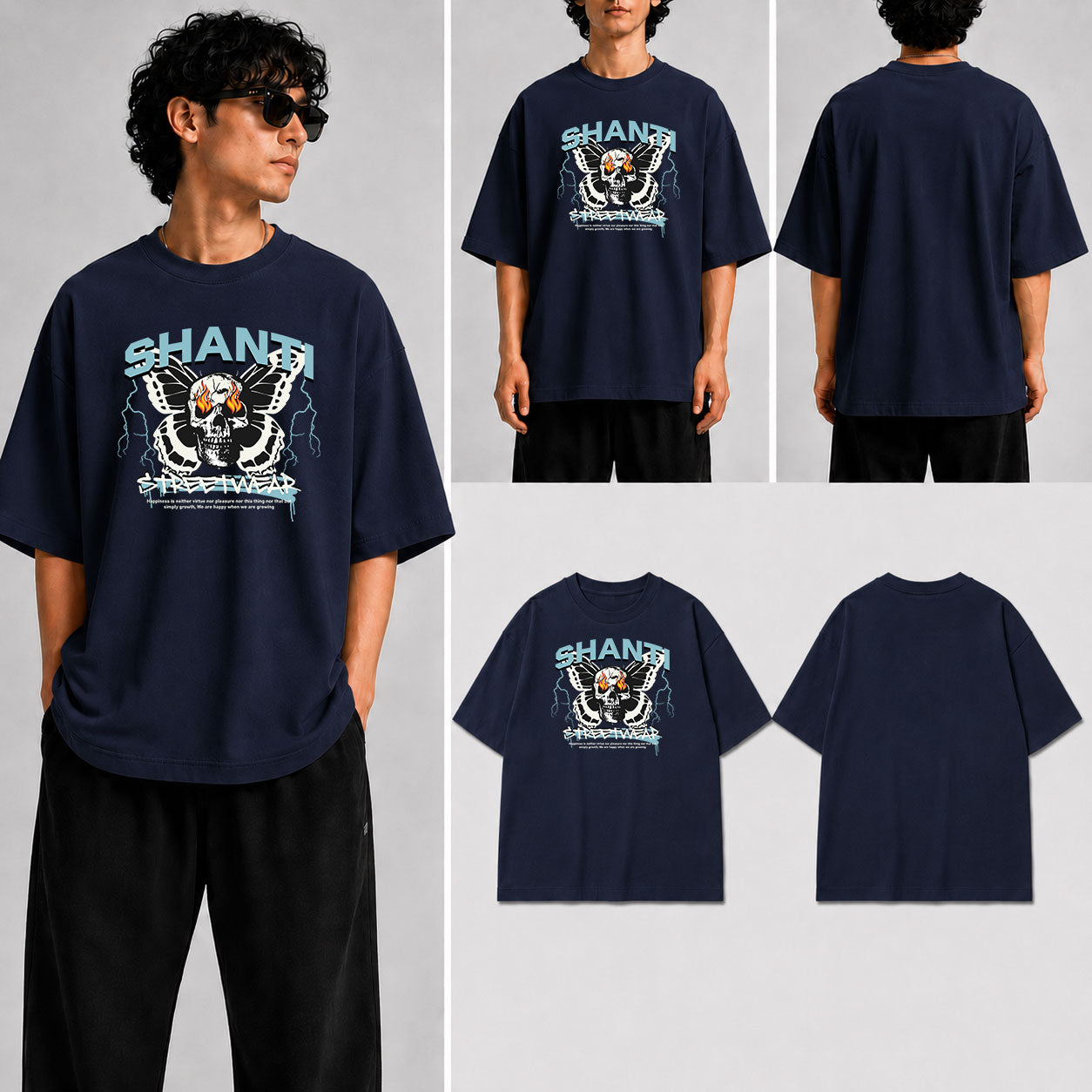 Shanti Unisex Oversized Standard T-Shirt for man & women