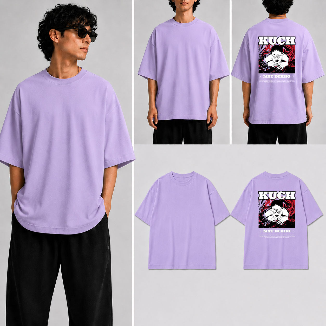 Kuch mat dekho Unisex Oversized Standard T-Shirt for man & women