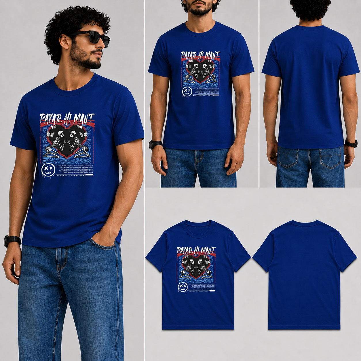 Payar Hi Maut Male Round Neck Half Sleeve T-Shirt