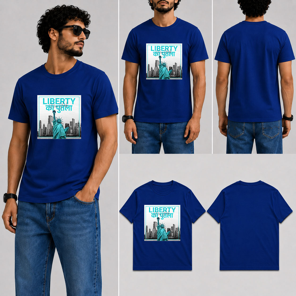 LIBERTY KA PUTLA Male Round Neck Half Sleeve T-Shirt