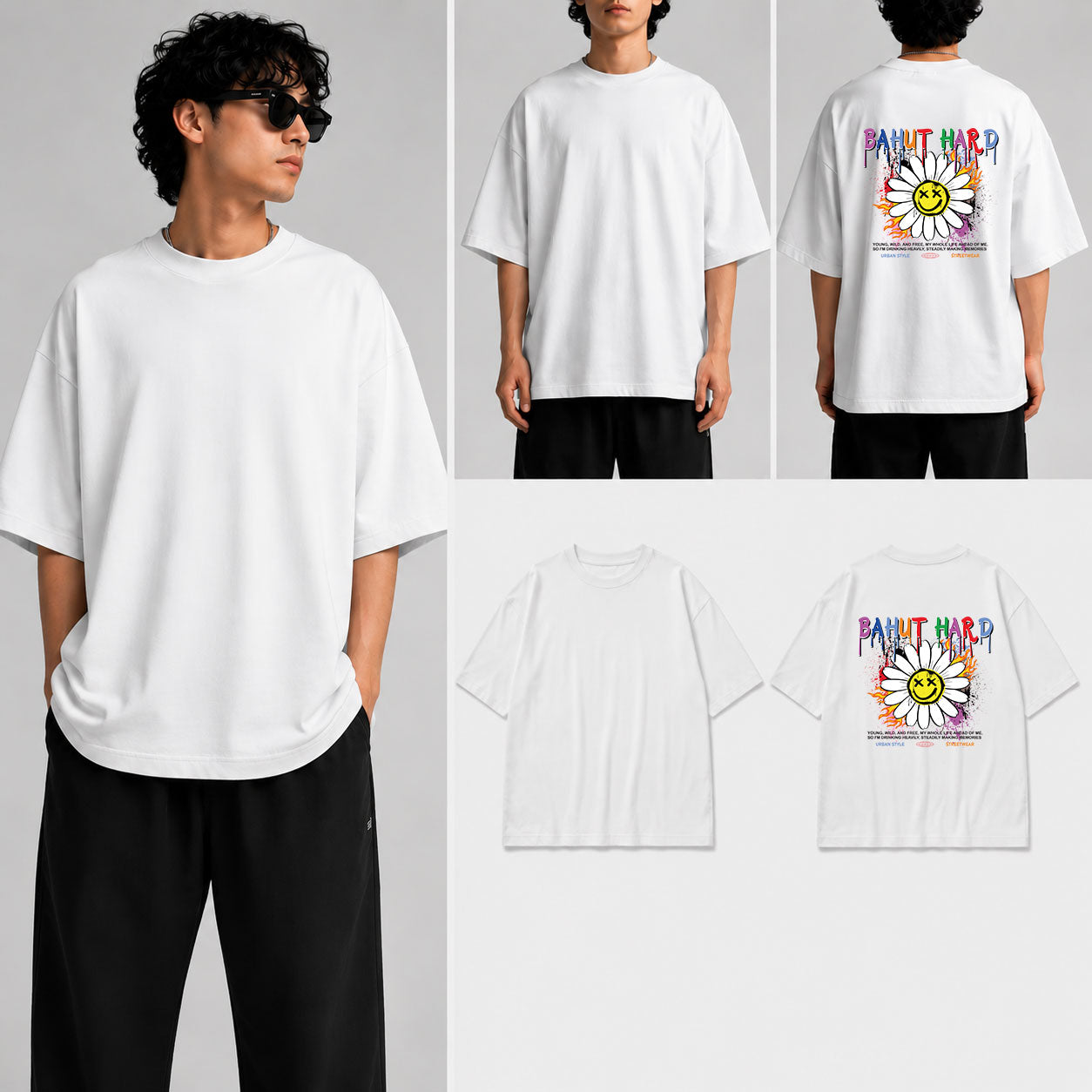 Bahut Hard Unisex Oversized Standard T-Shirt for man & women