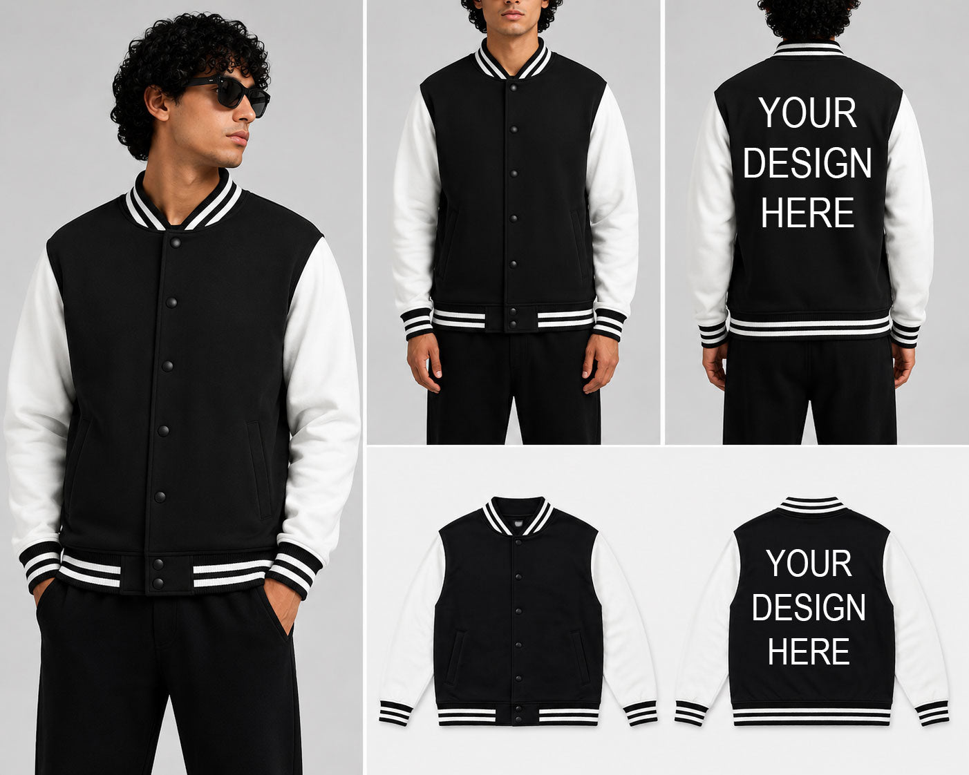 Customized Custom Personalized Unisex Varsity Jacket for man & women