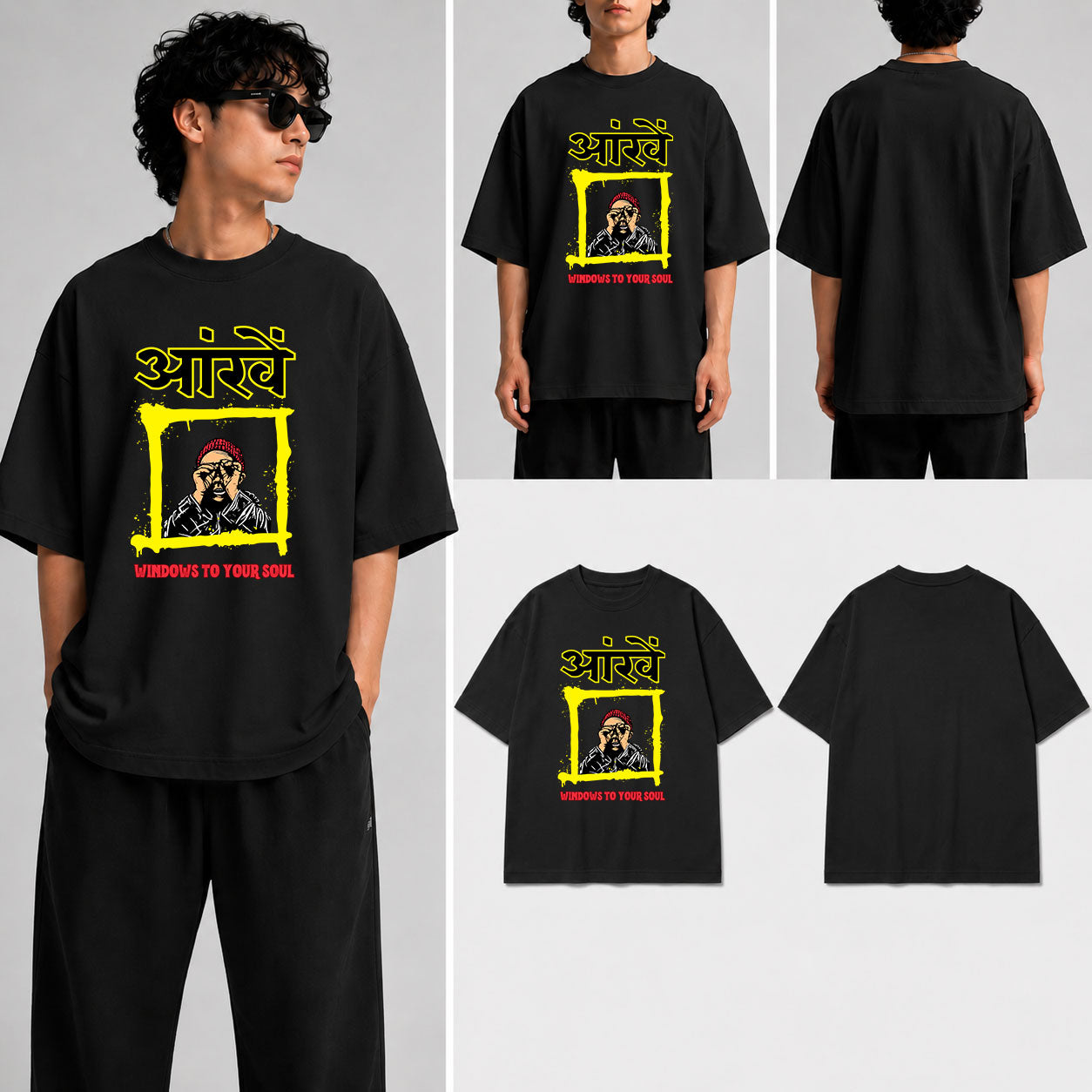 Aankhen Unisex Oversized Standard T-Shirt for man & women