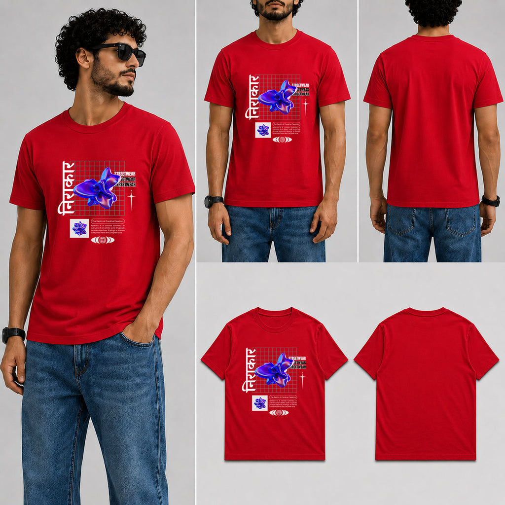 Nirakar Male Round Neck Half Sleeve T-Shirt