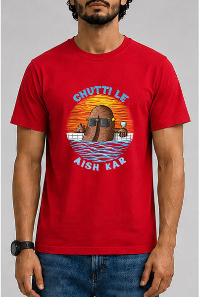 Chutti Le Male Round Neck Half Sleeve T-Shirt