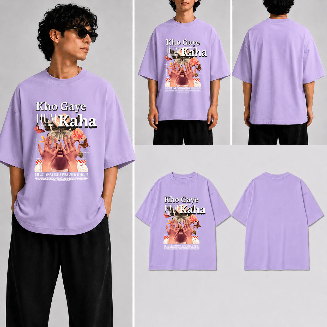 Kho Gaye Hum Kaha Unisex Oversized Standard T-Shirt for man & women