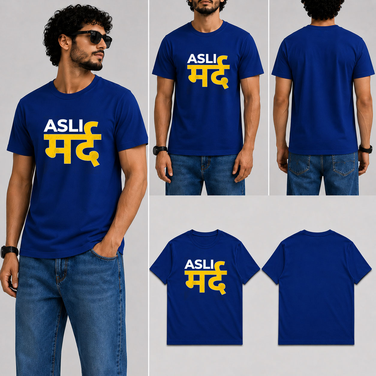 Asli Mard Male Round Neck Half Sleeve T-Shirt