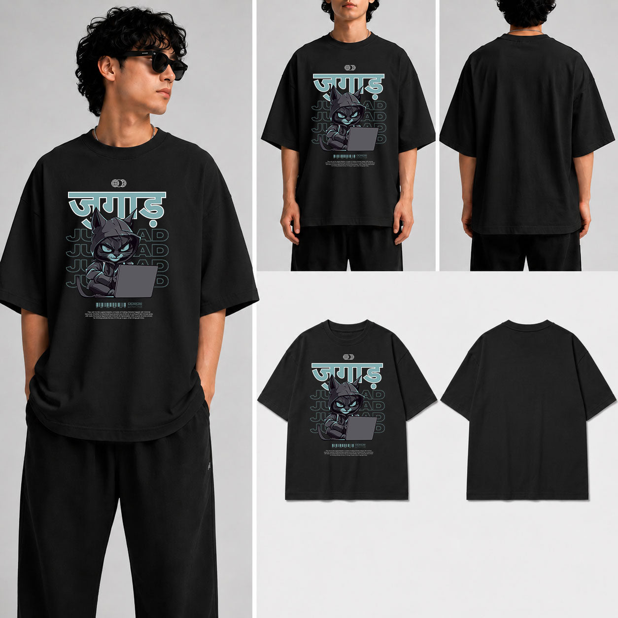 Jugaad Unisex Oversized Standard T-Shirt for man & women