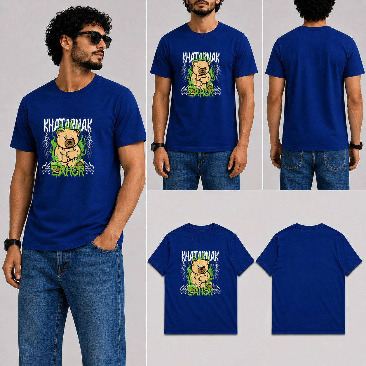 Khatarnak Zaher Male Round Neck Half Sleeve T-Shirt