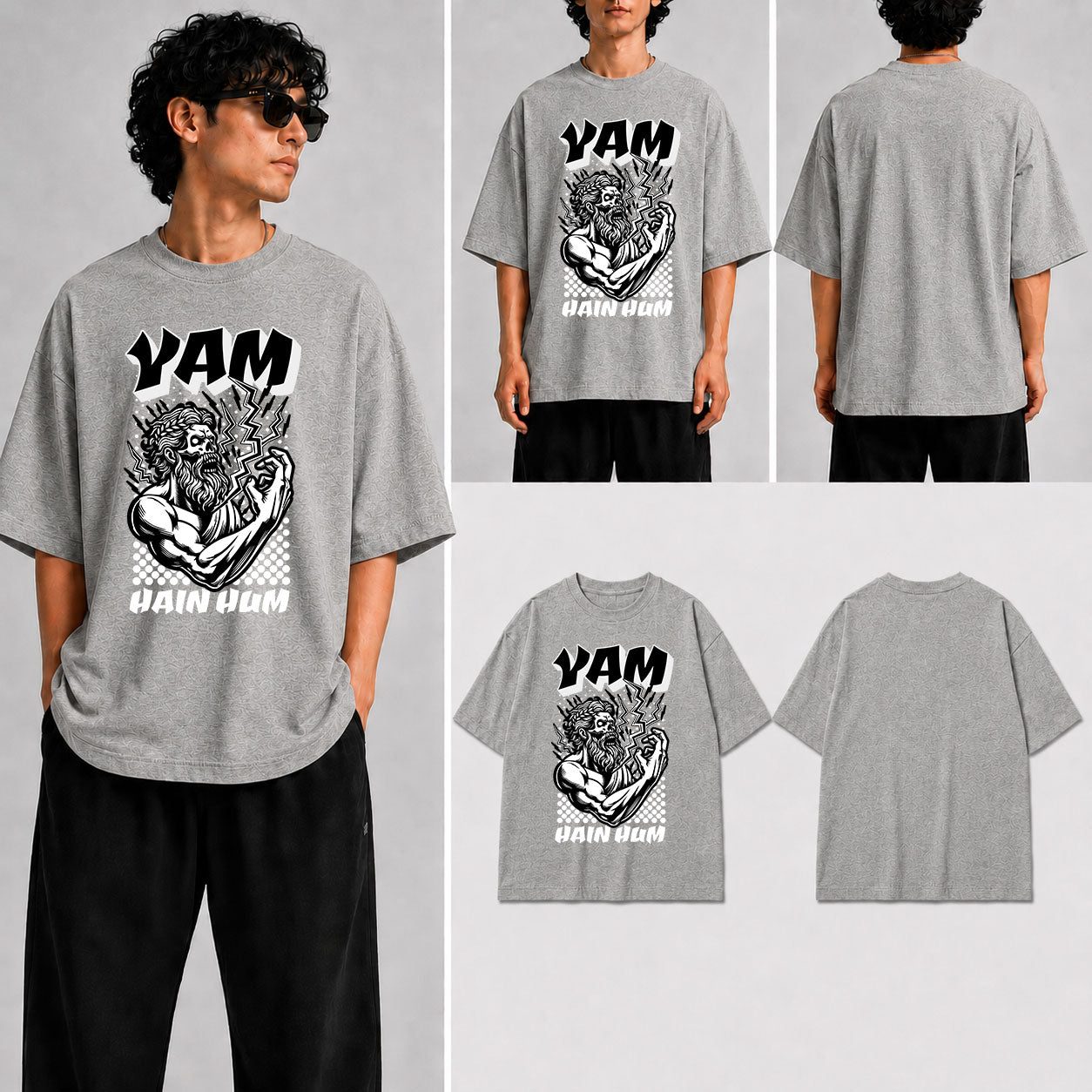 YAM HAIN HUM  Unisex Oversized Standard T-Shirt for man & women