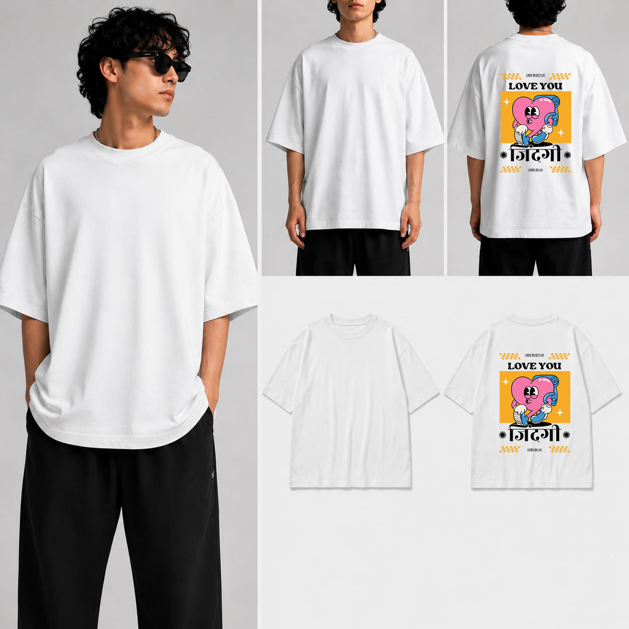 Love You Zindegi Unisex Oversized Standard T-Shirt for man & women