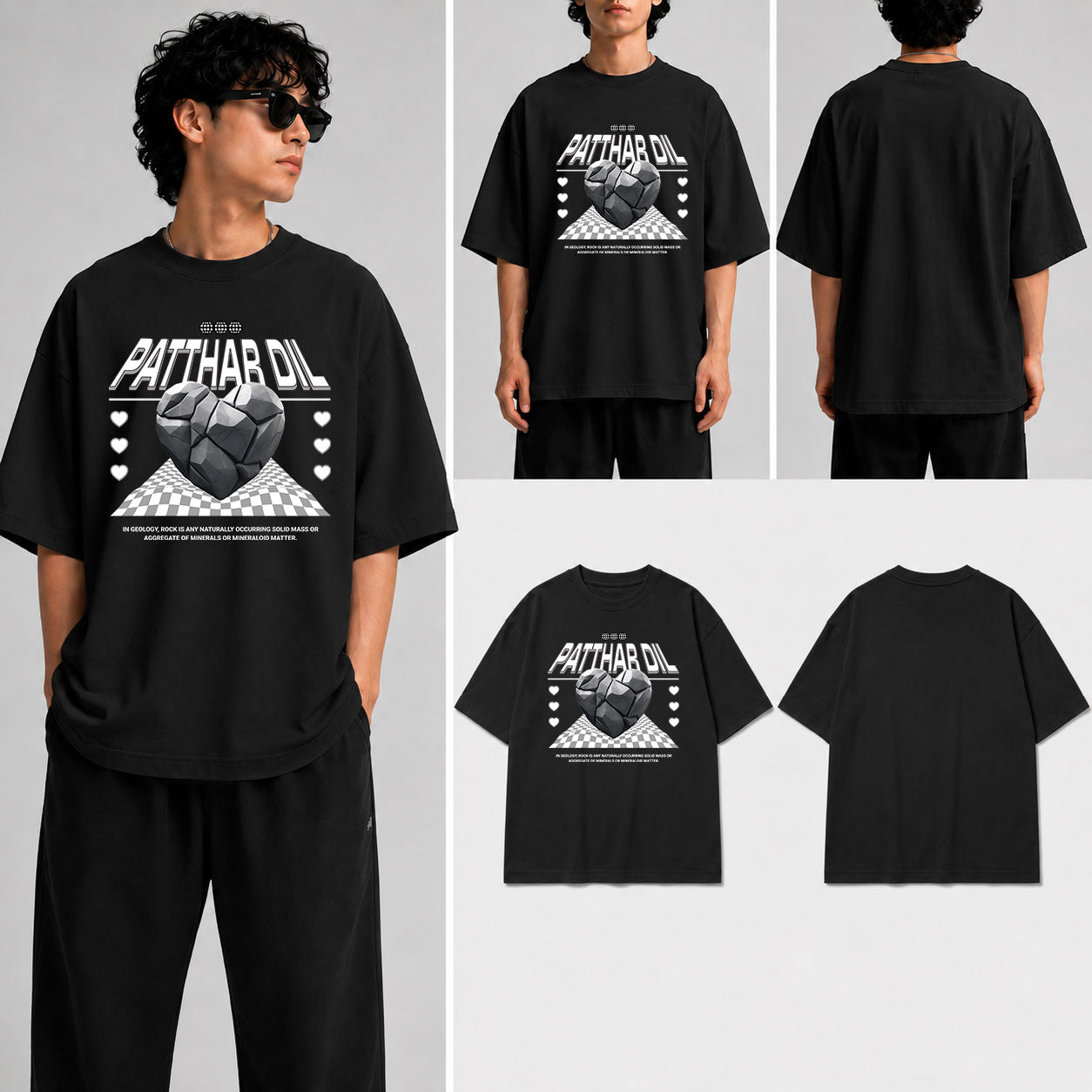 Patthar Dil  Unisex Oversized Standard T-Shirt for man & women