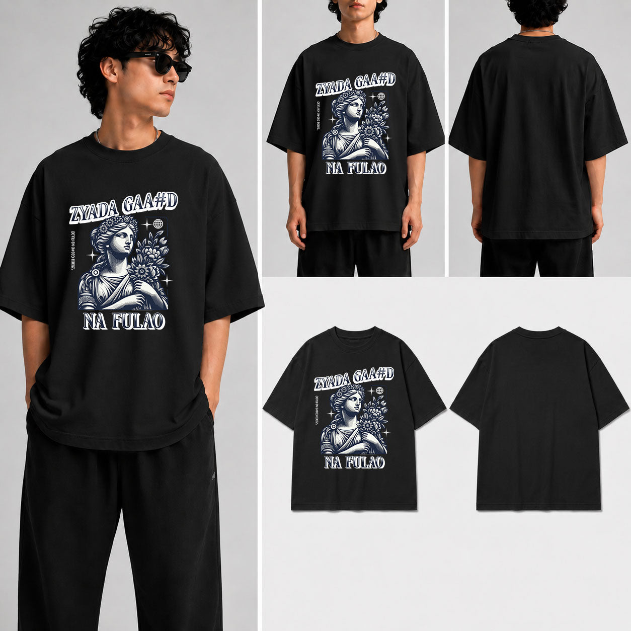 Zyada Gaa_d na fulao Unisex Oversized Standard T-Shirt for man & women