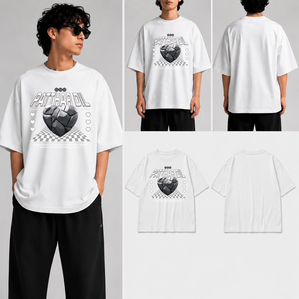Patthar Dil  Unisex Oversized Standard T-Shirt for man & women